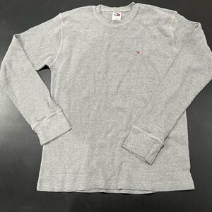 Tommy Hilfiger Light Gray Waffle Knit Shirt
